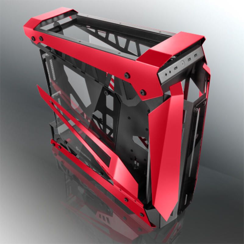 Raijintek NYX PRO Showcase Big-Tower  Tempered Glass - red_4