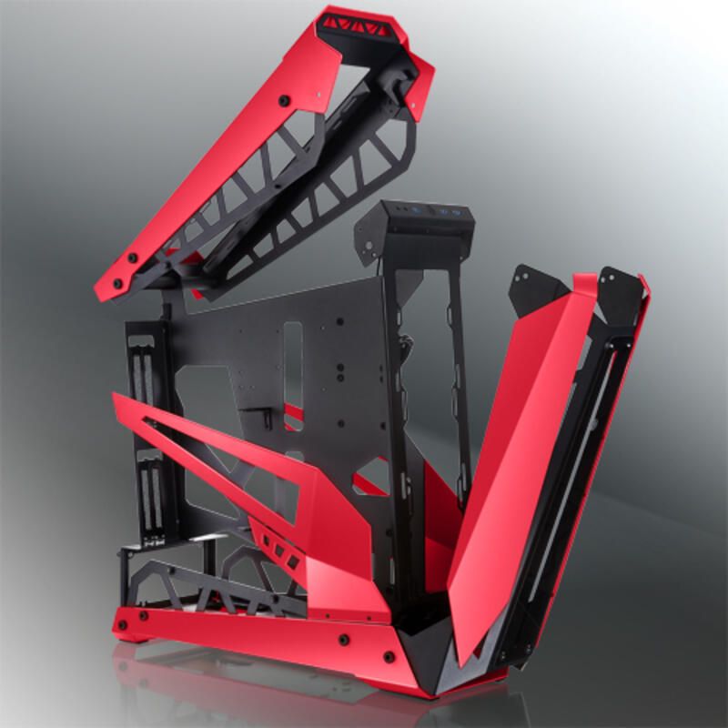 Raijintek NYX PRO Showcase Big-Tower  Tempered Glass - red_5