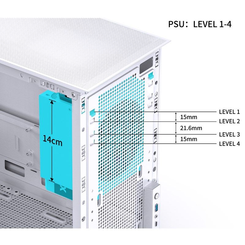 Jonsbo D31 Micro-ATX Case  Tempered Glass - white_20