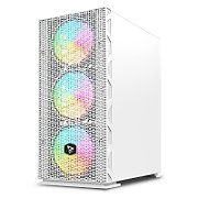 SAVIO Raptor White X1 ARGB Glass/Mesh White Computer Case_3