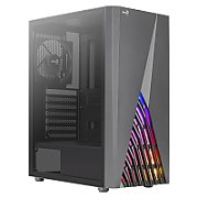 Aerocool DELTABKV1 ATX PC Case RGB Front Full Side Window 12cm Fan Black_1