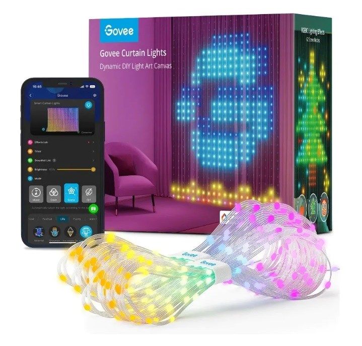 GOVEE H70B1 CURTAIN  LED CURTAIN WI-FI  BLUETOOTH  RGBIC  IP65