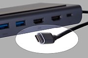 UNITEK HUB USB-C D1022B; USB-A x3  USB-C PD  HDMI x2  VGA  Ethernet RJ45  SD  Micro SD  3.5mm Audio_4