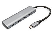 DIGITUS USB-C 4 Port HUB dunkelgrau 4x_1