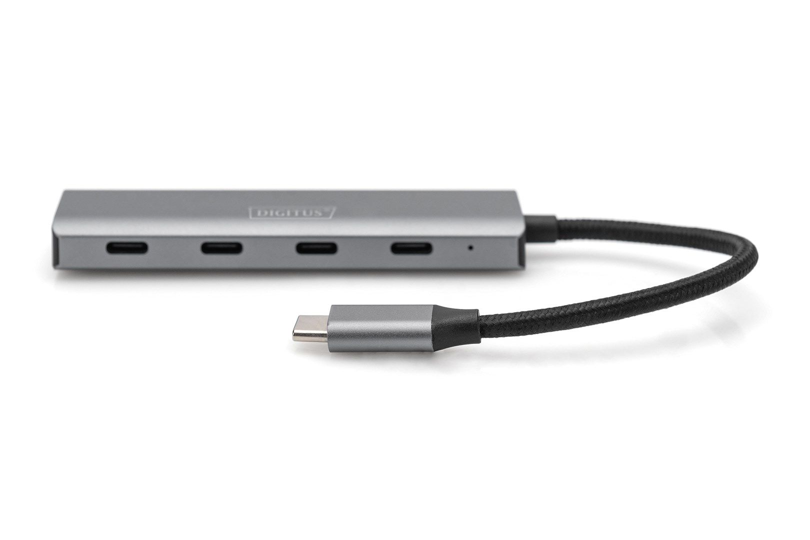 DIGITUS USB-C 4 Port HUB dunkelgrau 4x_2