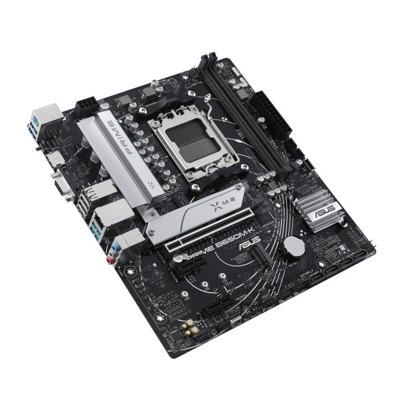 Asus | PRIME B650M-K | Processor family AMD | Processor socket AM5 | DDR5 | Supported hard disk drive interfaces SATA  M.2 | Number of SATA connectors 4_5