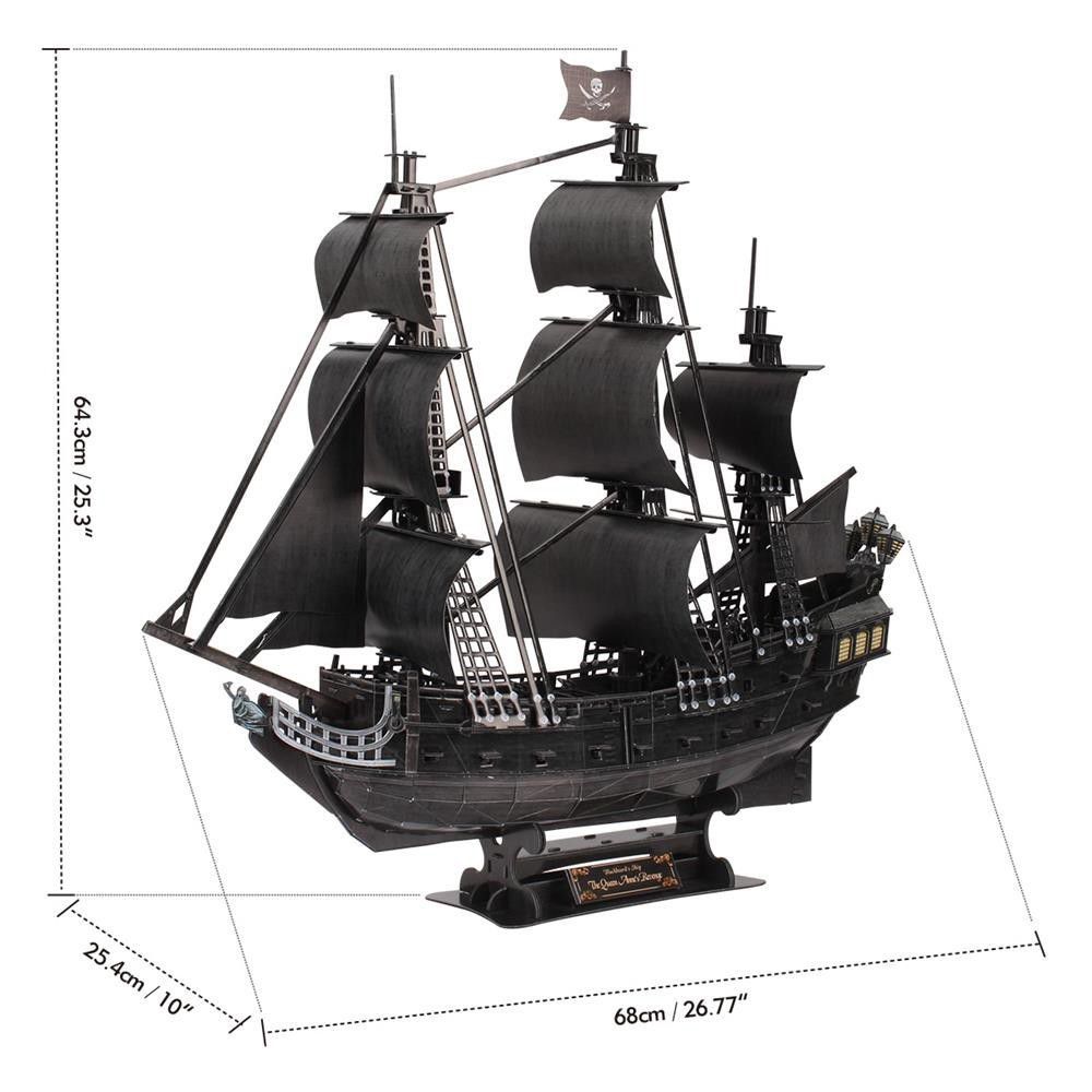 3D Puzzle Pirate Ship Queen Anne's Revenge 24018 DANTE p6_3