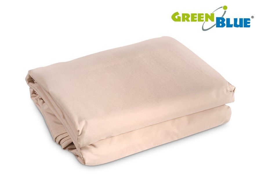 Garden Sail UV Shader Polyester 3.6m Square GreenBlue GB503 Cream Hydrophobic Surface_6