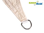 Garden Sail UV Shader Polyester 3.6m Square GreenBlue GB503 Cream Hydrophobic Surface_7