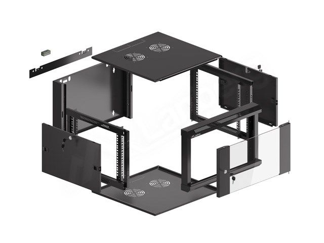 LANBERG HANGING 19  RACK CABINET 6U 570X600 QUICK ASSEMBLY_4