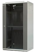 EMITERNET Separate hanging cabinet 19  22U  sheet metal/glass doors  600×450×1083mm width/depth/height EM/AP6422_1