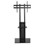 Maclean MC-865 Professional Modern TV Floor Stand with a Shelf for 37  - 70  Screens  max load 40kg  max VESA 600x400  Adjustable height  TV Entertainment Station_1