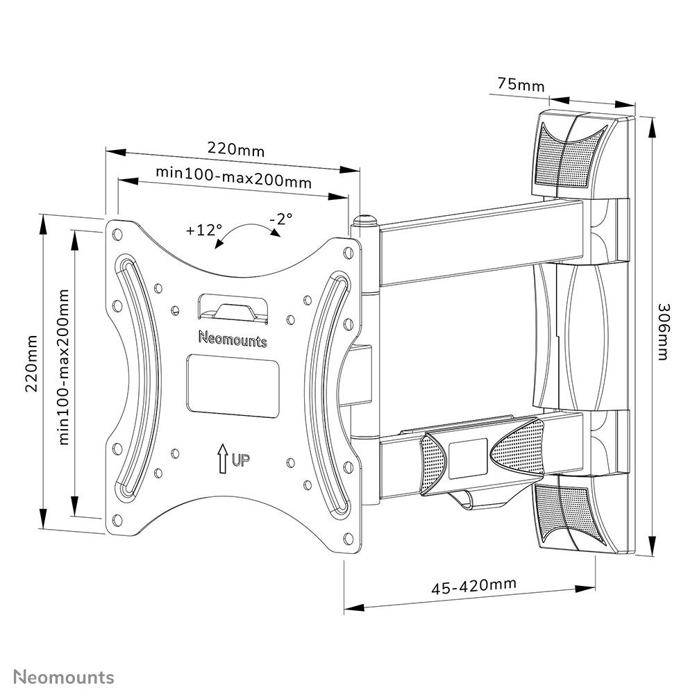 TV SET ACC WALL MOUNT/WL40-550BL12 NEO_12