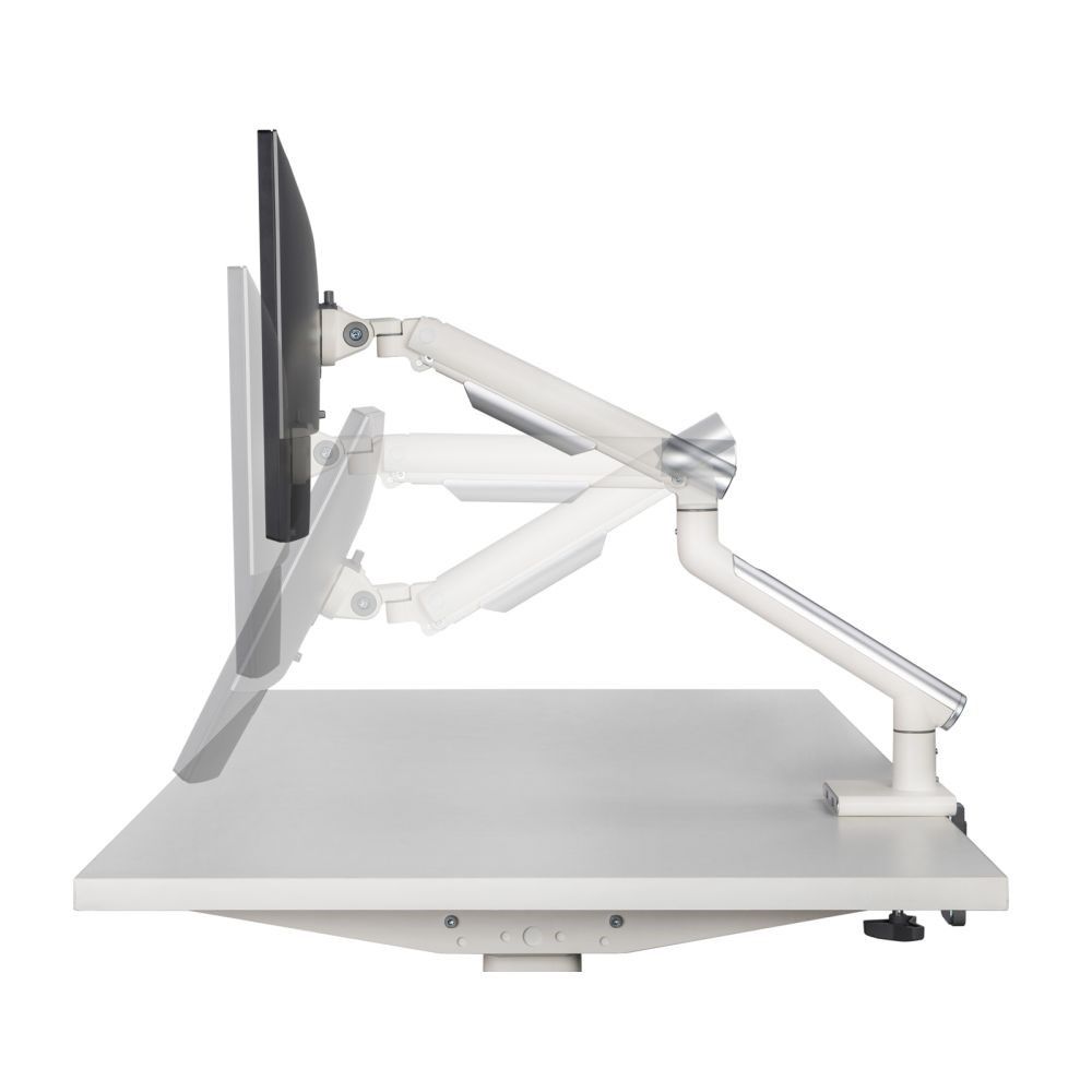 Desk mount for monitor LED/LCD 17-32  ART L-19GD gas assistance 2-9 kg 2x USB 3.0 White_4