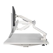 Desk mount for monitor LED/LCD 17-32  ART L-19GD gas assistance 2-9 kg 2x USB 3.0 White