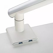 Desk mount for monitor LED/LCD 17-32  ART L-19GD gas assistance 2-9 kg 2x USB 3.0 White