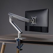 Desk mount for monitor LED/LCD 17-32  ART L-19GD gas assistance 2-9 kg 2x USB 3.0 White