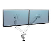 Fellowes Ergonomics arm for 2 monitors - Platinum series  white