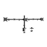 Gembird MA-D3-01 Adjustable desk 3-display mounting arm (rotate  tilt  swivel)  17”-27”  up to 7 kg_1