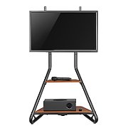 Maclean MC-455 Freestanding Corner TV Stand in Bauhaus Style  Free-standing TV Holder with Two Levels  Made of Wood  Load Capacity up to 10 kg  TV Mount up to 40 kg  37-75''  Max. VESA 600x400  Max. Height 1460mm_8