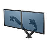 Fellowes Ergonomics arm for 2 monitors - Platinum series  black_3