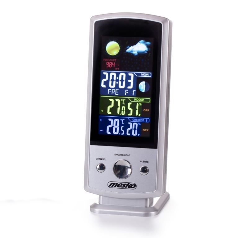 Mesko | Black | Colorful Digital Display | Weather station | MS 1177_2