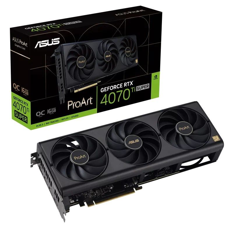 ASUS ProArt -RTX4070TIS-O16G NVIDIA GeForce RTX 4070 Ti SUPER 16 GB GDDR6X_10