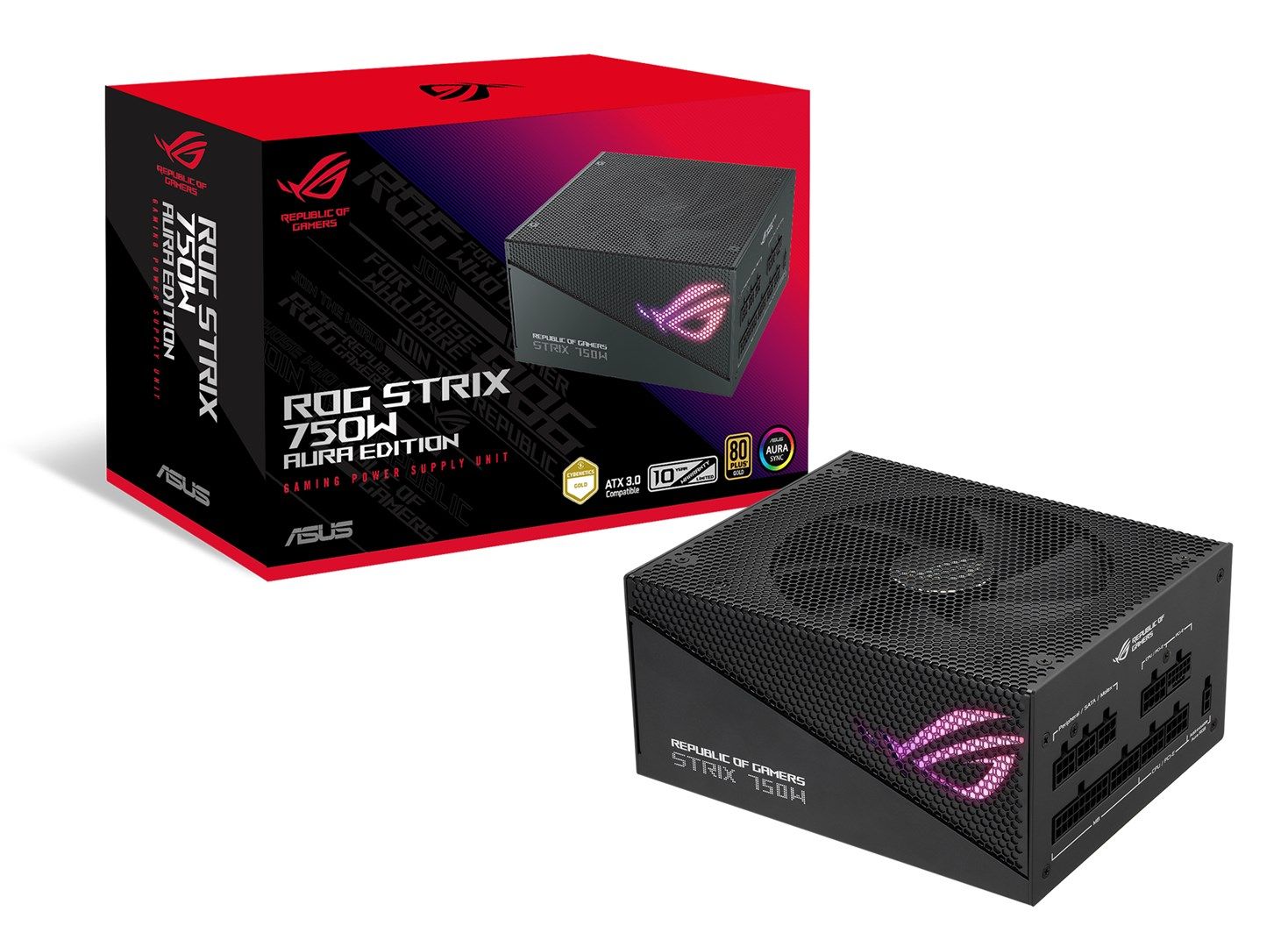 ASUS ROG Strix 750W Gold Aura Edition power supply unit 20+4 pin ATX ATX Black_10