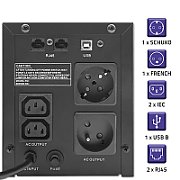 Qoltec 53770 uninterruptible power supply (UPS) Line-Interactive 1.5 kVA 900 W 2 AC outlet(s)_5