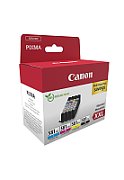 Cartus cerneala Canon 1998C007 ,Black/tri-color ,1 x 858 pagini + 3 x 760 pagini ,Original (CLI-581XXL C/M/Y/BK) 