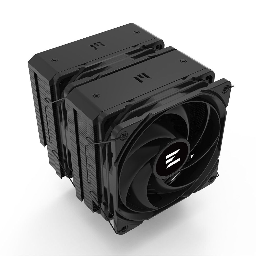 COOLER Zalman skt. skt. Intel si AMD, racire cu aer, vent. 120mm, 600 - 2000 RPM, 6 heatpipes, inaltime 159mm, , CNPS14X DUO BLACK   (timbru verde 0.8 lei)