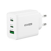 65W GAN USB-C 3-PORT CHARGER/EU WHITE_2