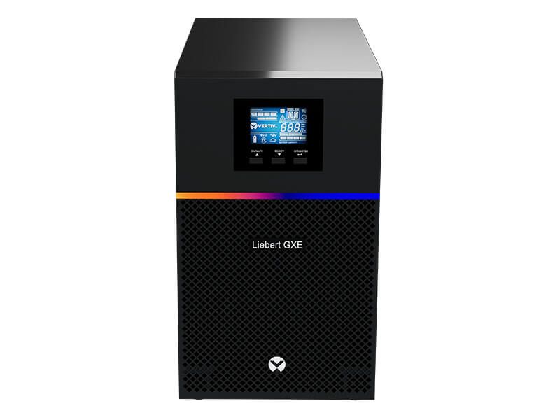 UPS Vertiv GXE3-3000IMT, 3000 VA, on-line double-conversion, 8x C13, 1x C19, 1x USB, Sealed Lead-acid, 9 minute (50% sarcina), LCD, Tower, Negru 
