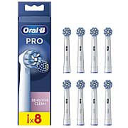 Oral-B | Replaceable toothbrush heads | EB60X-8 Sensitive Clean Pro | Heads | For adults | Number of brush heads included 8 | White_1