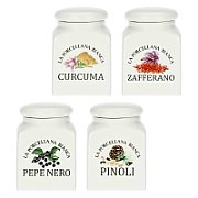 Set of 4 Conserva Spice Containers - White  175 ml_1