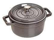 Staub round cast iron pot - Graphite  2.2 ltr_1