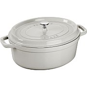 Staub Oval Cast Iron Pot - 2.35 ltr  White Truffle_1