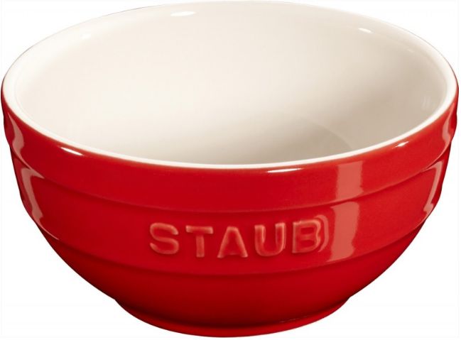 Set of 4 Staub round bowls - 12 cm  Red_2