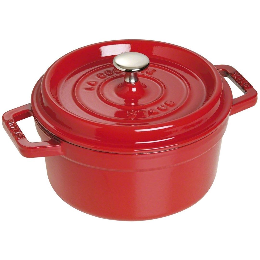 Round cast iron pot Staub - Red  1.7 ltr_6