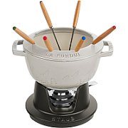 Staub fondue set - 20 cm  White truffle_1