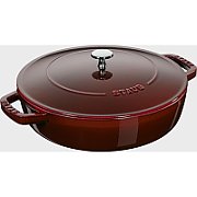 Deep braising pan with lid Staub - 24 cm  Grenadine_1