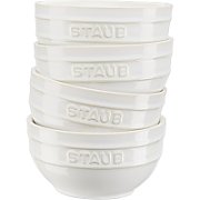 Set of 4 Staub round bowls - 12 cm  Ivory_1