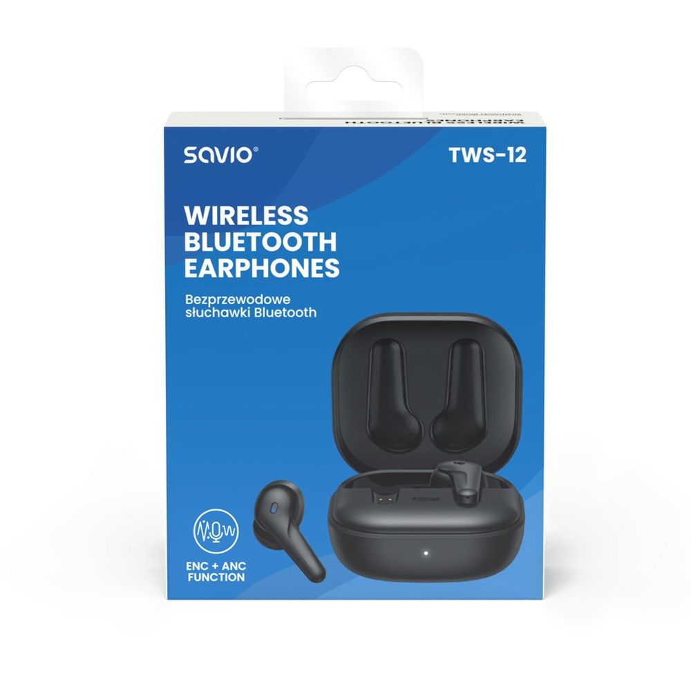 SAVIO Wireless BLUETOOTH 5.3 TWS-12 headphones_3