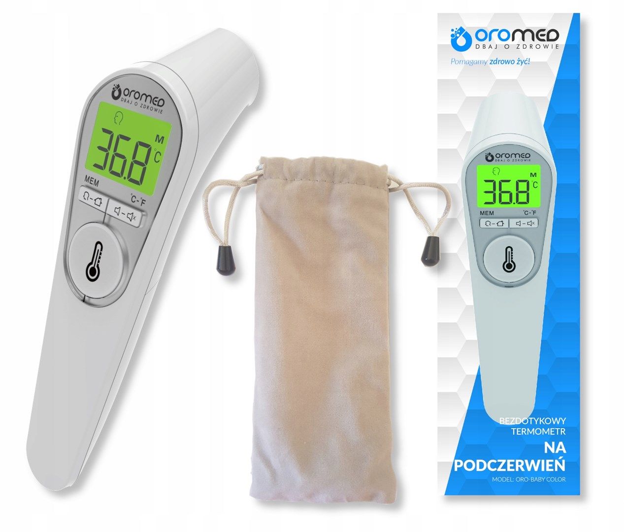 HI-TECH MEDICAL ORO-BABY COLOR digital body thermometer Remote sensing thermometer_3