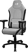 Aerocool CROWNASHGR  Ergonomic Gaming Chair  Adjustable Cushions  AeroWeave Technology  Grey_1