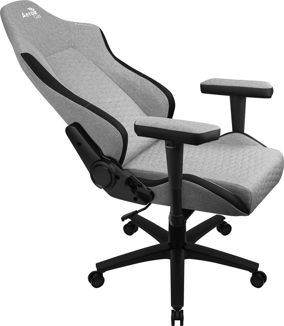 Aerocool CROWNASHGR  Ergonomic Gaming Chair  Adjustable Cushions  AeroWeave Technology  Grey_4