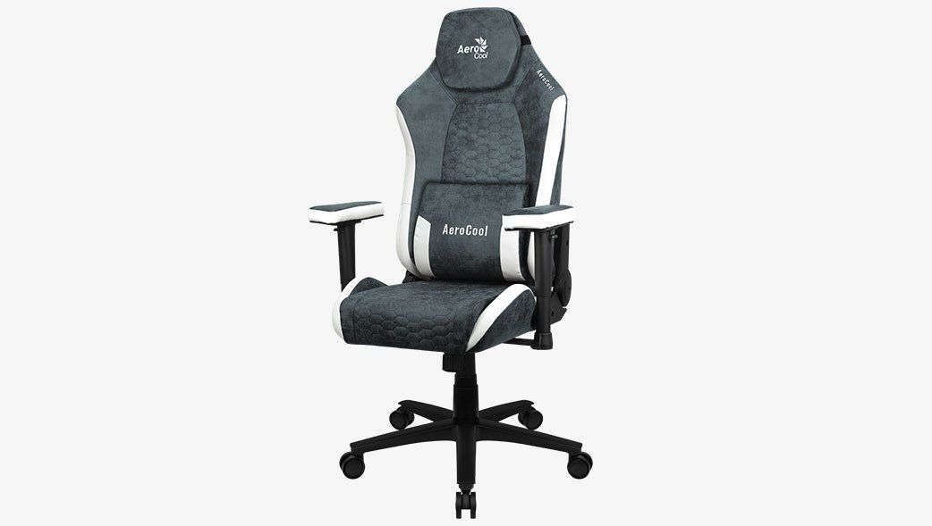 Aerocool Crown AeroSuede Universal gaming chair Padded seat Blue  Steel_7