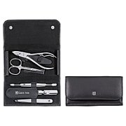 Zwilling Classic Inox Manicure Set - Black Leather Case  5 Pieces - Black_1