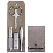 Zwilling Twinox Manicure Set – Taupe  Leather Case  4 Pieces - Taupe_1