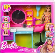 Barbie Hair Salon Totally Hair Set + MATTEL HKV00 Doll_1